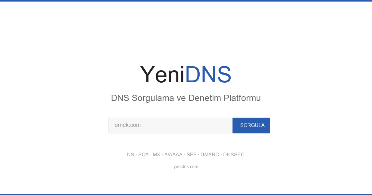Controllo DNS gratuito online: come verificare i record con YeniDNS