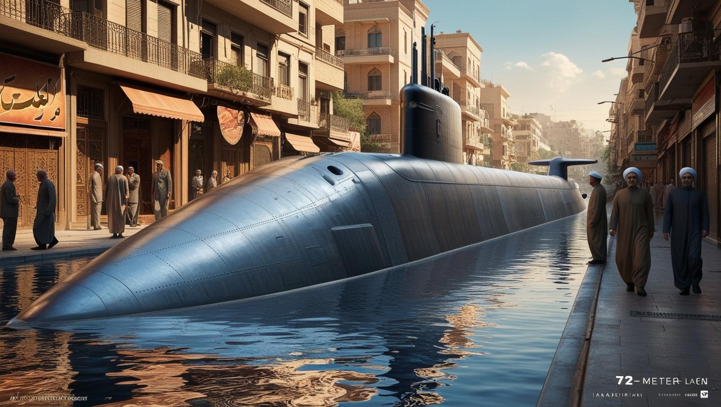 Avvistato Un Sottomarino di 72mt Nelle Strade di Iran(Video)