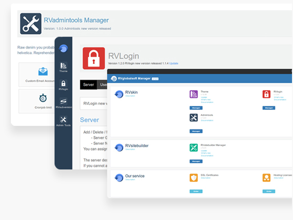 RVSkin, Installazzione E Gestione dei Template