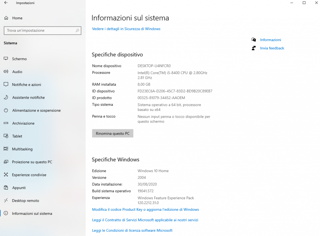 Come Trovare Le Caratteristiche del PC