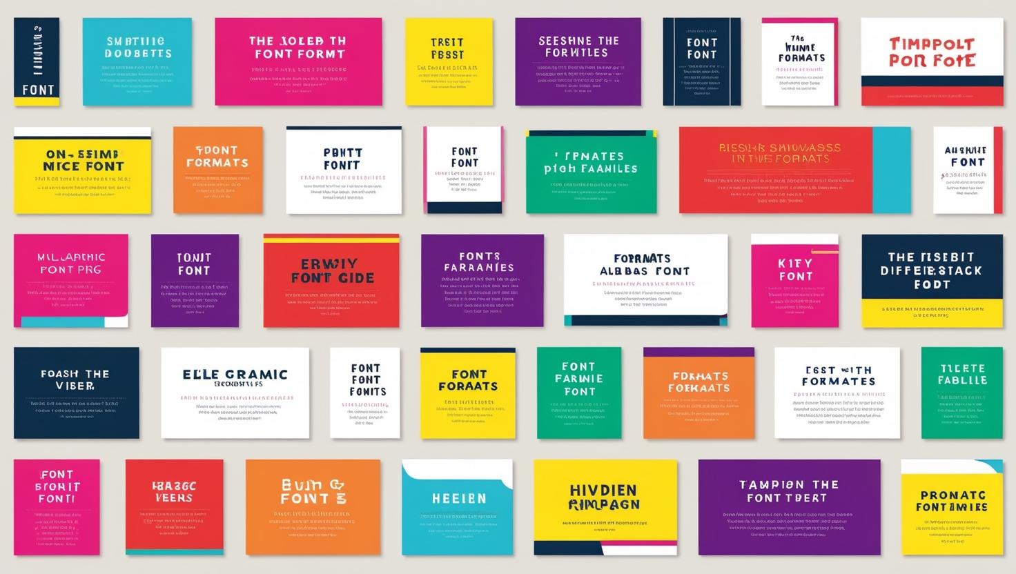 Quanti formati di Font esistono? Scopriamoli insieme