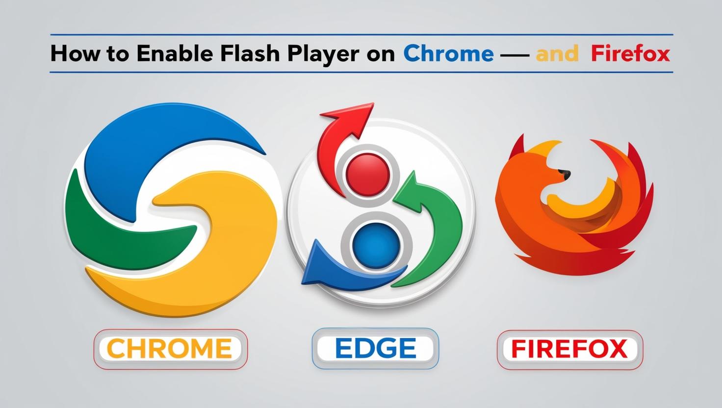 Come Attivare Flash Player su Chrome, Edge FireFox