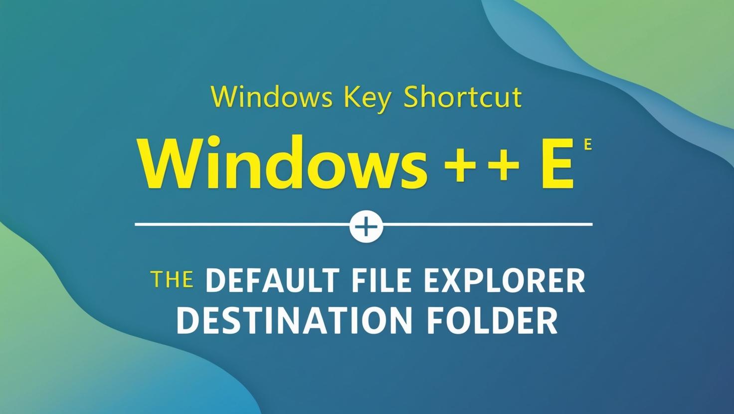 Tasti Win+E, come cambiare destinazione Explorer