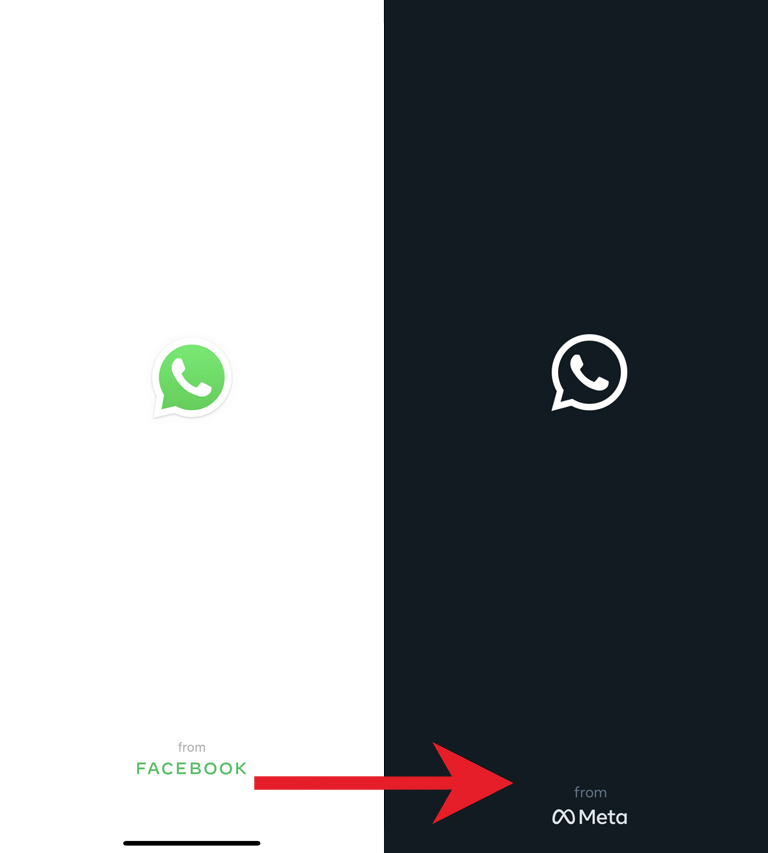 Facebook & WhatsApp; Cambio dei logo META