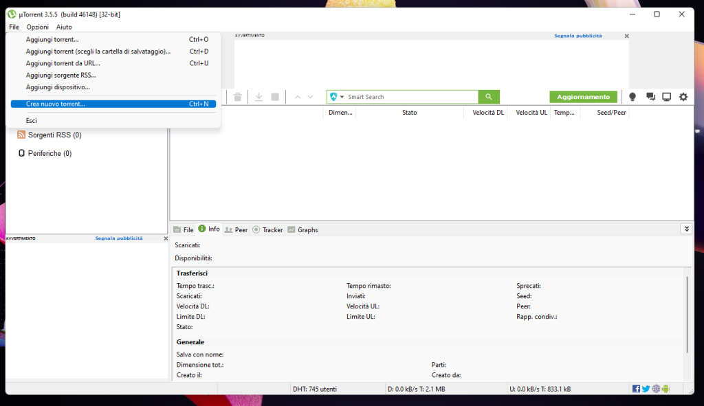 Come Creare Un File Torrent