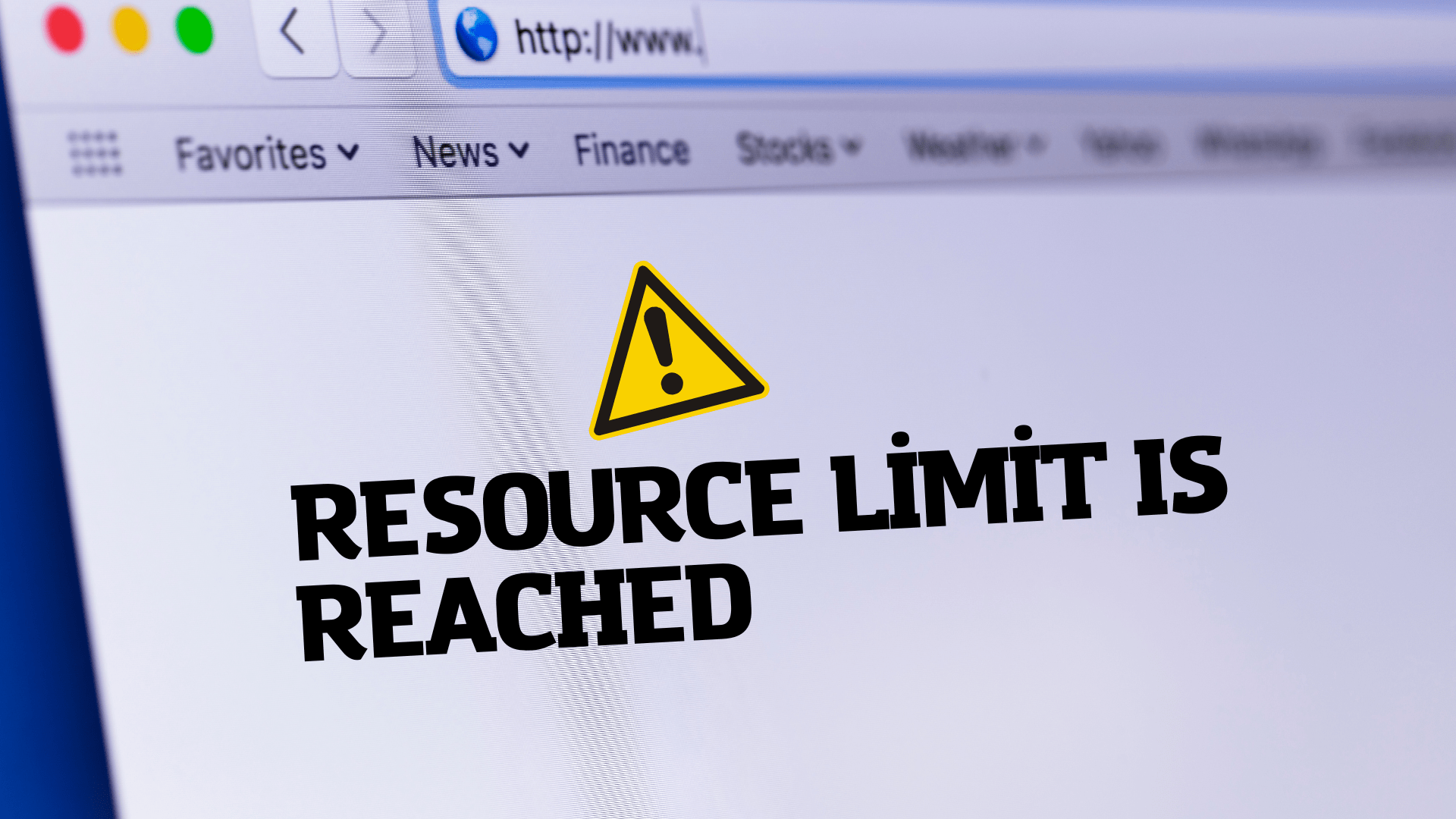Errore "RESOURCE LİMİT IS REACHED" Risoluzione
