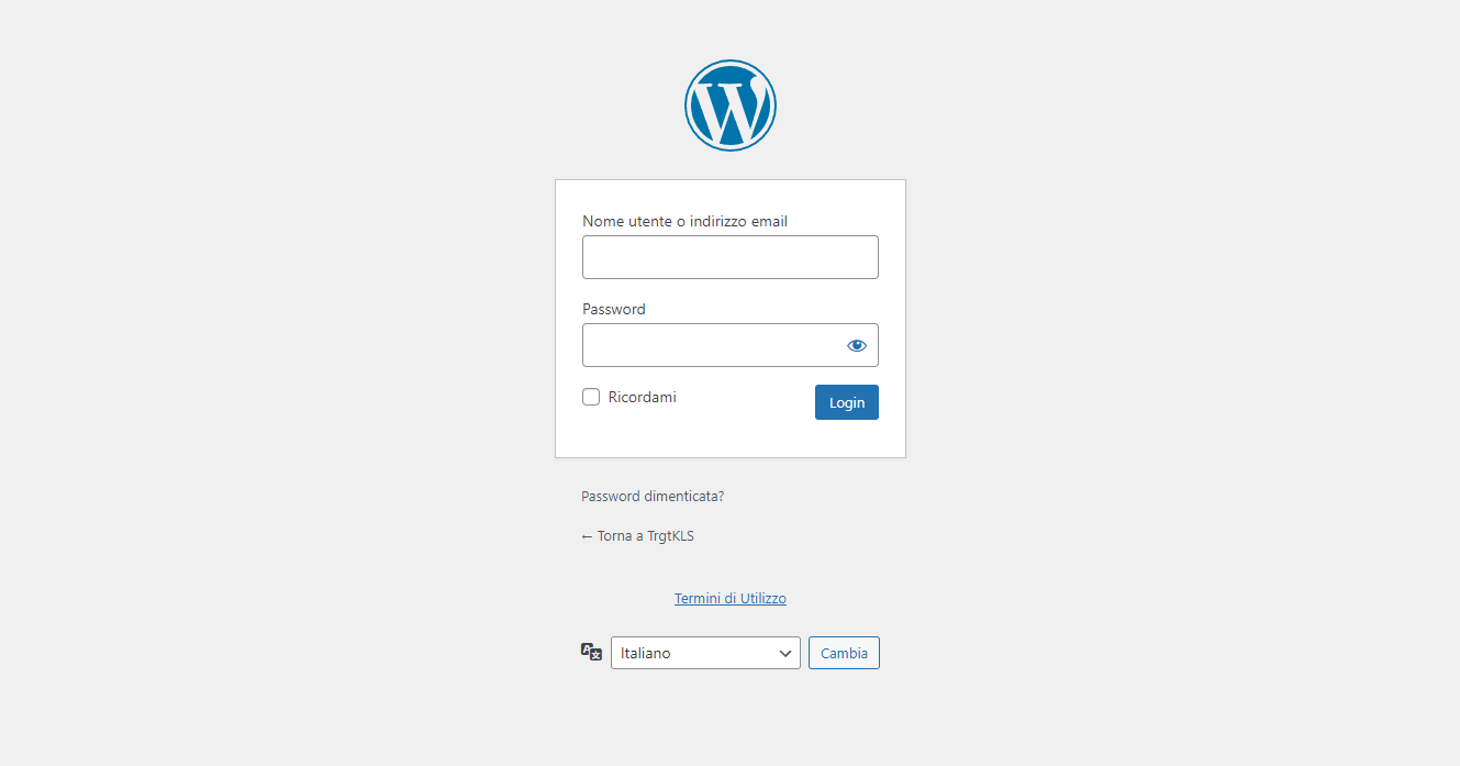 Wordpress; wp-login reindirizza alla homepage