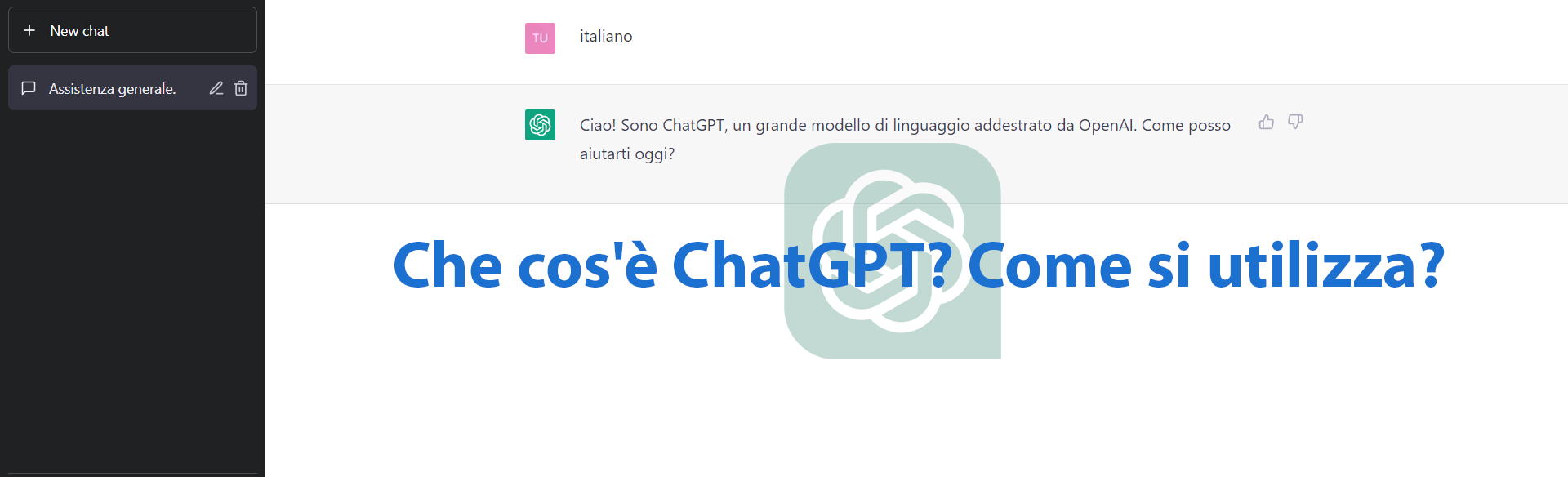 Che cos'è ChatGPT? Come si utilizza?