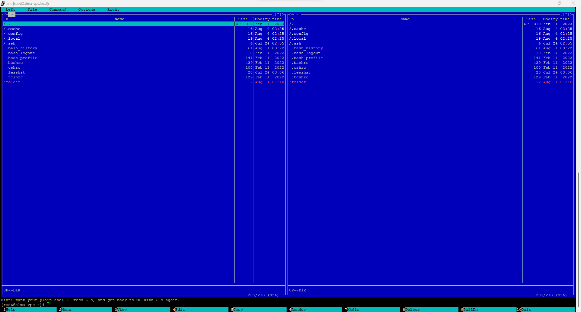 Alcuni gestori di file per il terminale Linux