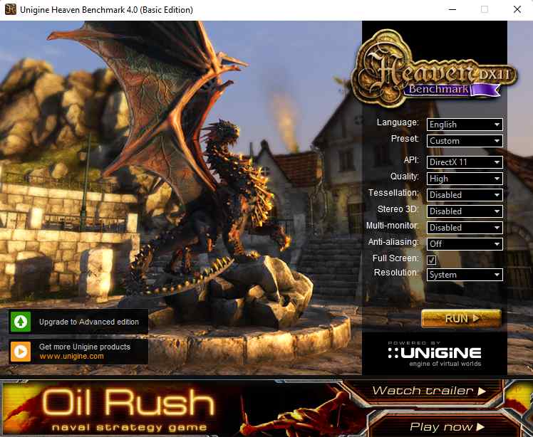 Software di benchmarking della CPU Unigine Suite