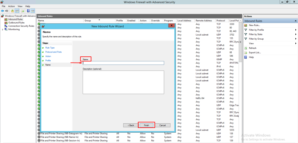 nome (come bloccare o consentire le porte nel firewall di Windows)