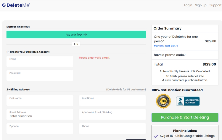 Come iscriversi a EliminaMe