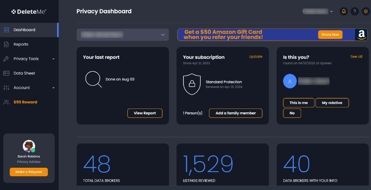 Come rimuovere informazioni personali da Internet con Eliminami