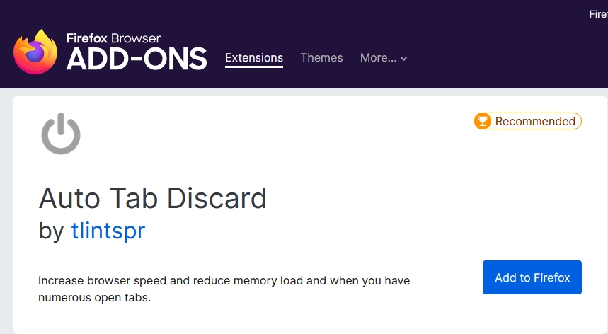 componente aggiuntivo di Firefox per l'eliminazione automatica della scheda