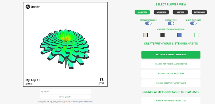 La personalizzazione dell'arte generata in n-gen art.