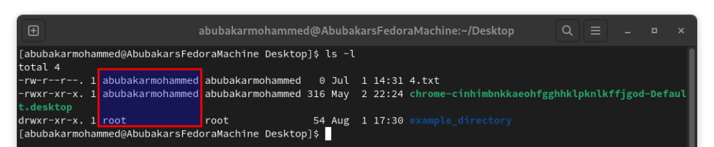Come cambiare il proprietario di una directory in Linux