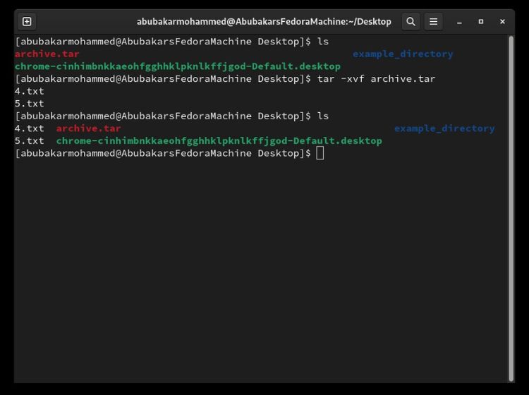 Come estrarre o decomprimere un file su Linux