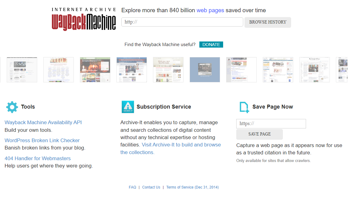 Cos'è Wayback Machine?