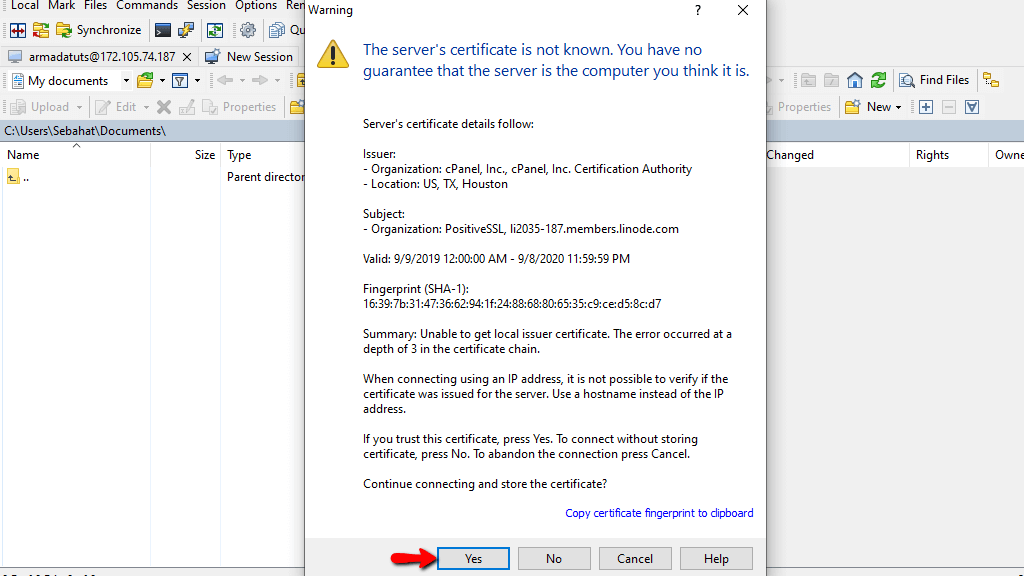 Avviso di sicurezza TLS
