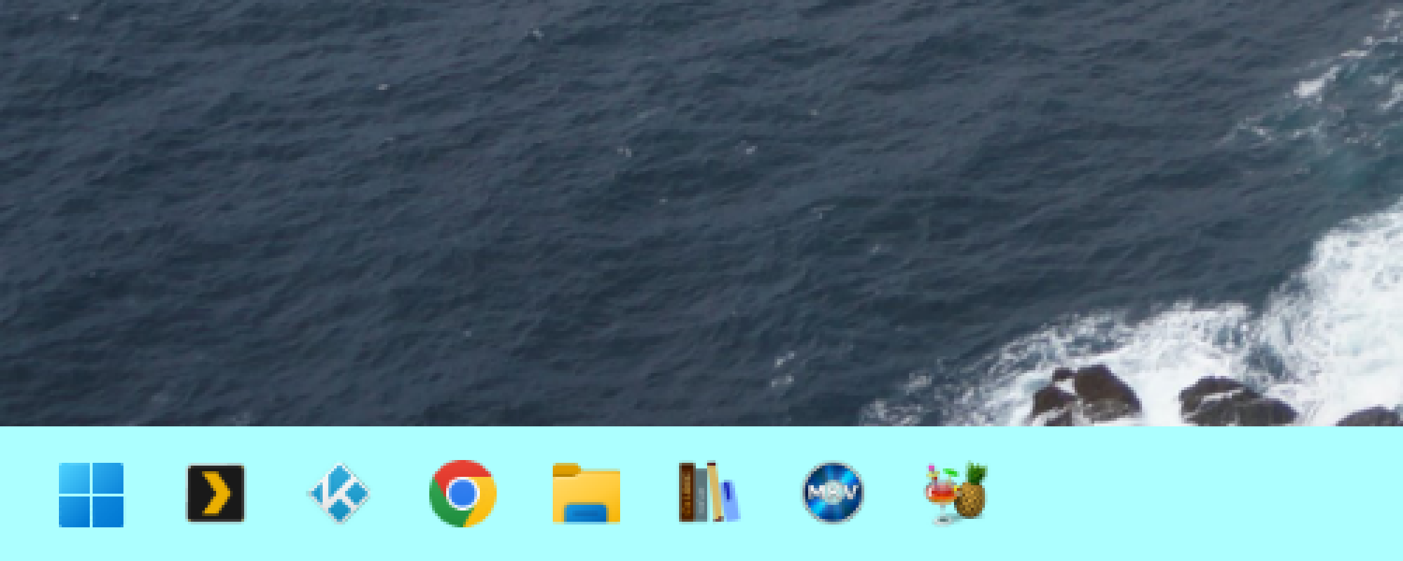 L'ambientazione opaca, un po' più blu del necessario