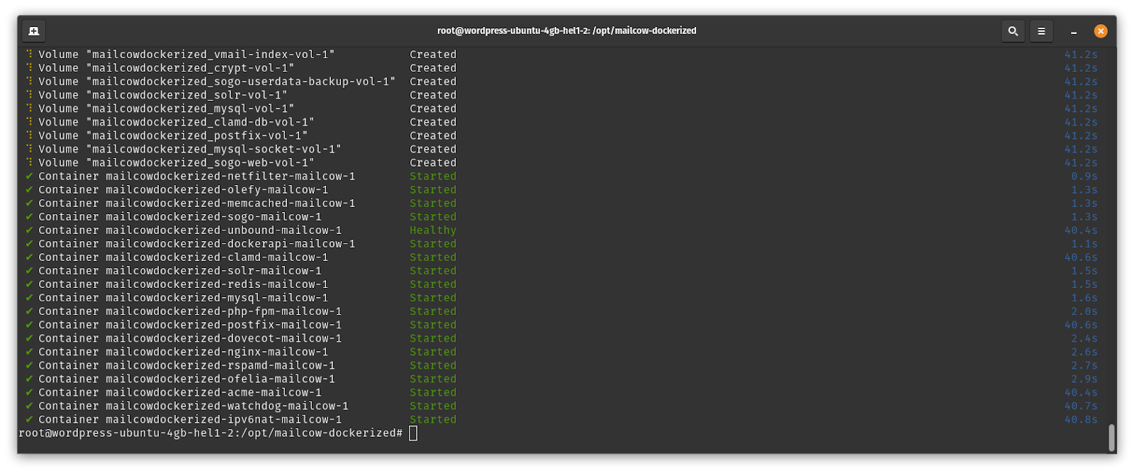 Installazione del server di posta elettronica Mailcow su Ubuntu