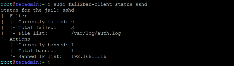Sicurezza SSH Fail2ban