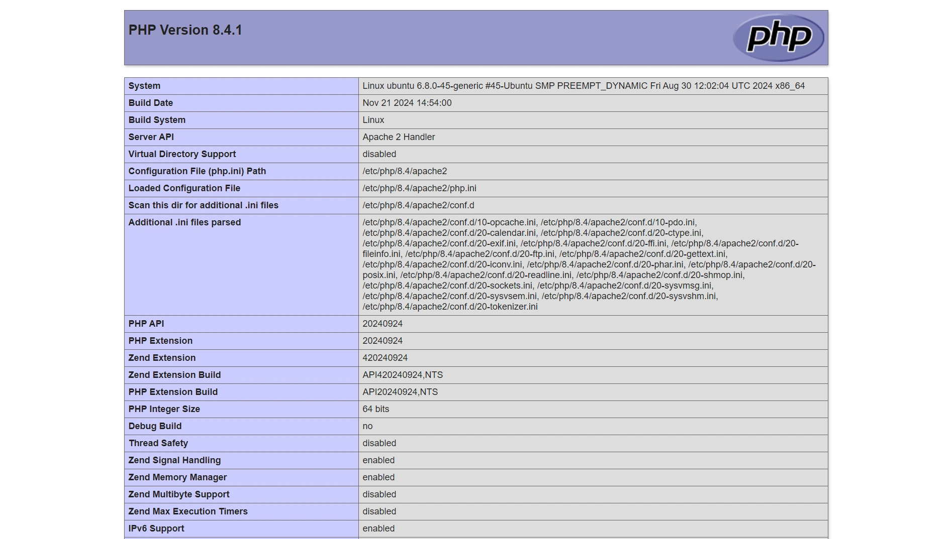 Come installare PHP 8.4 su Ubuntu 24.04