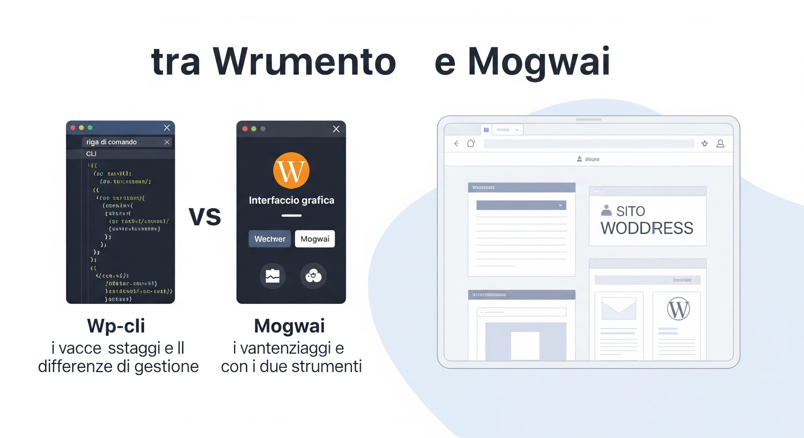Differenze tra Mogwai e WP-CLI